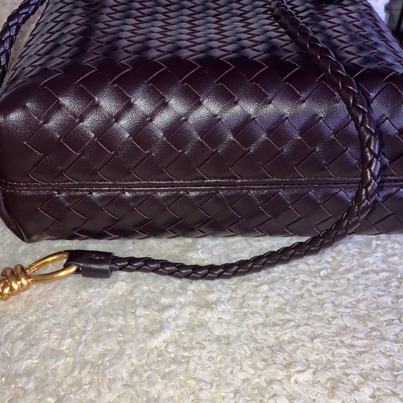 Top handle and shoulder woven bag - Picture 5 of 9